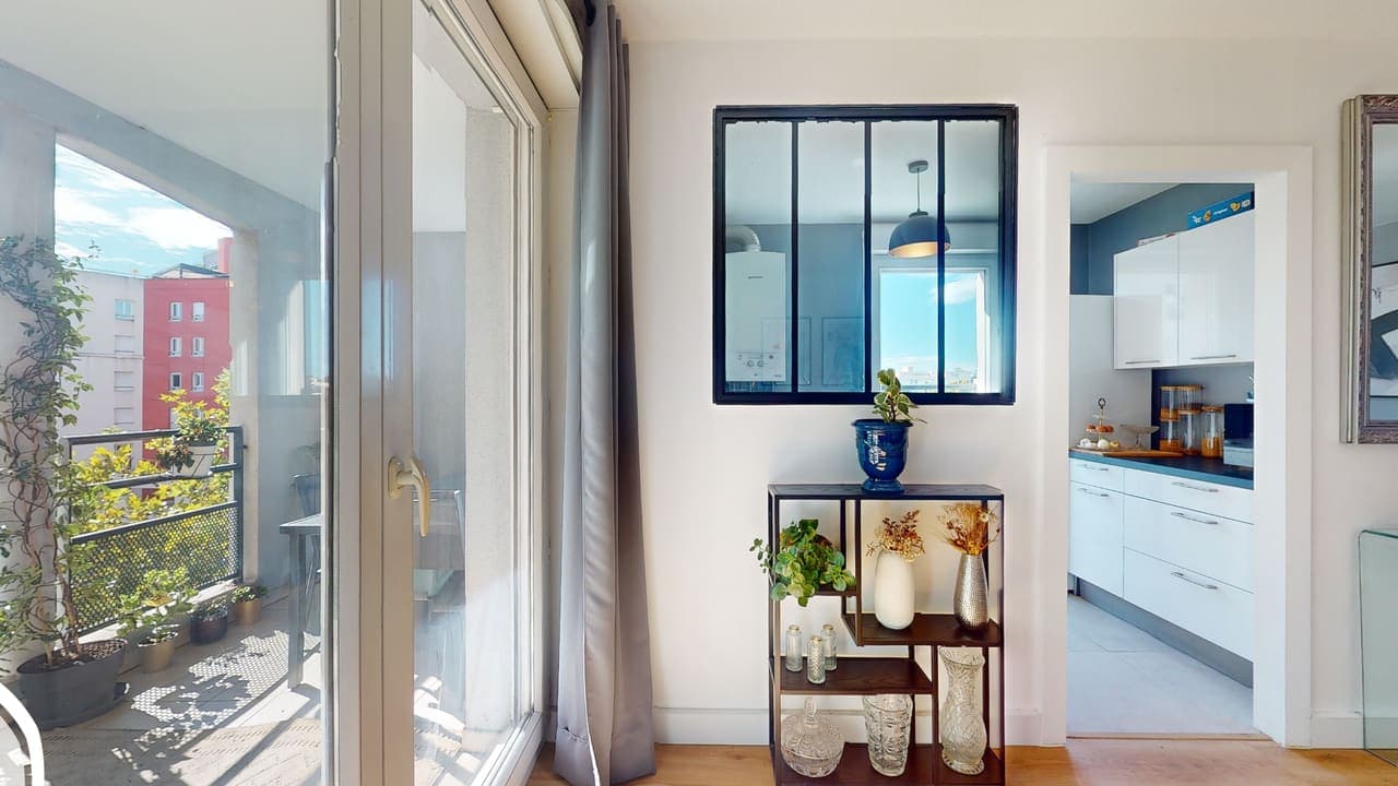 Appartement T2 de 47 m² avec terrasse et garage face à la Nouvelle Mairie — meublé — visite virtuelle 3D, photo 5