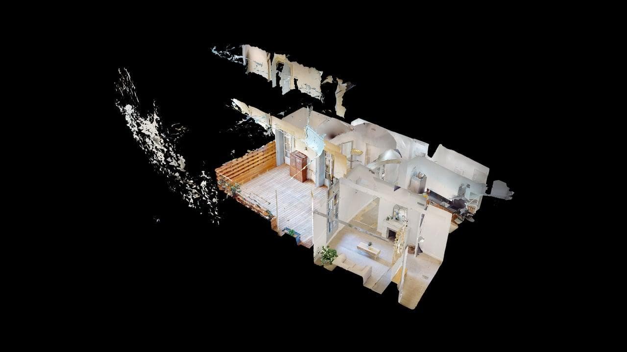 Appartement Montpellier — visite virtuelle 3D T3 dans l'Écusson de Montpellier, terrasse 30 m²